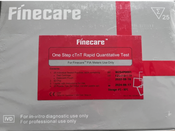 Finecare One Step cTnT Rapid Quantitative Test - Pack of 25 Test